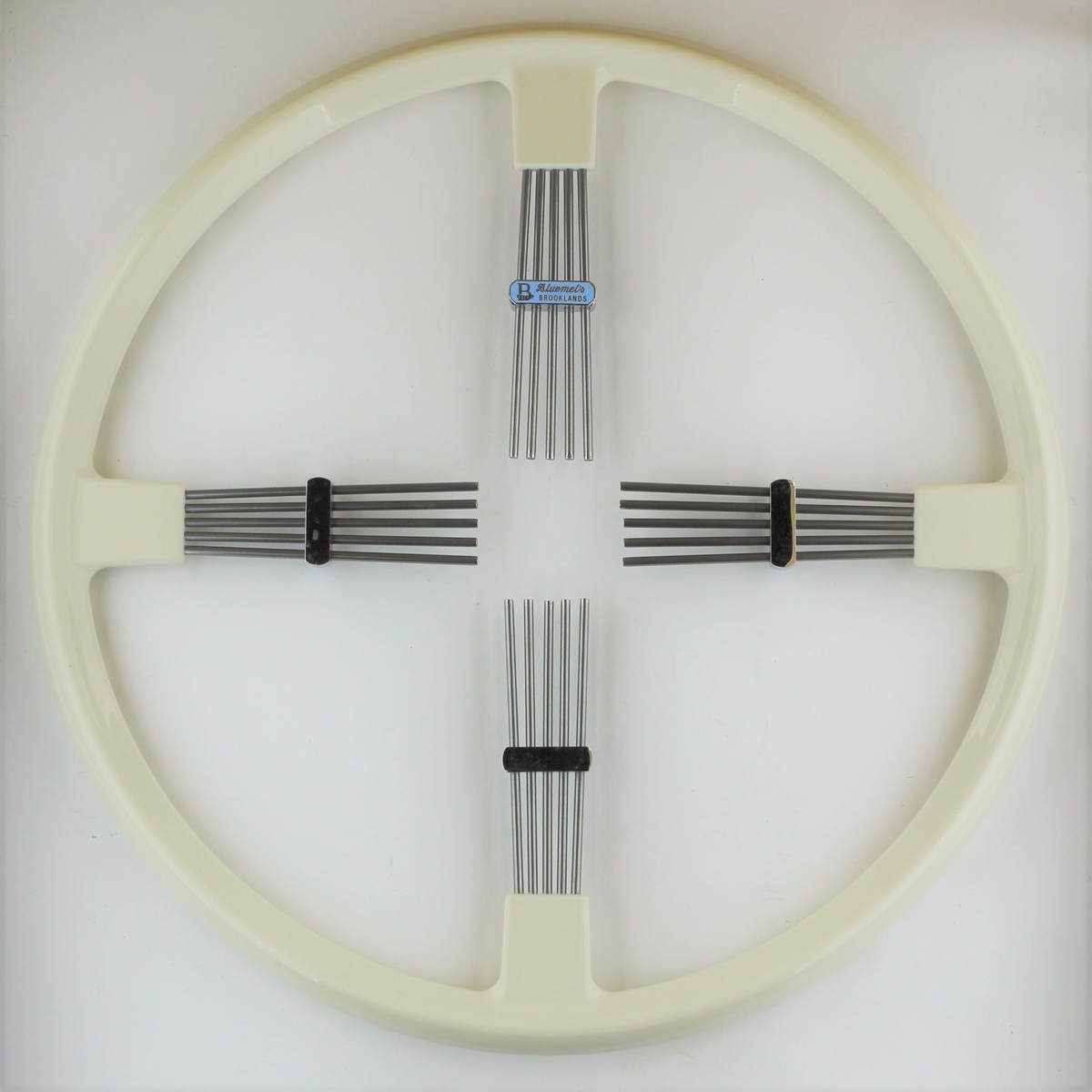 Brooklands 4 spoke steering wheel - ivory rim 15.5"/39.5cm